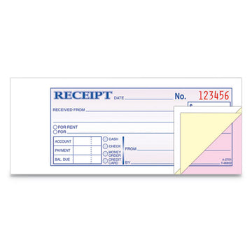 Adams® Receipt Book, Three-part Carbonless, 2.75 X 7.19, 1-page, 50 Forms freeshipping - TVN Wholesale